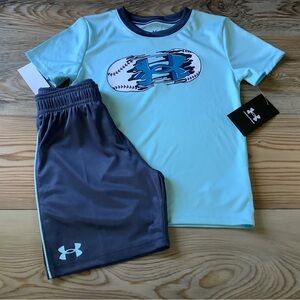 Boys Under Armour shorts set size 5(NWT)